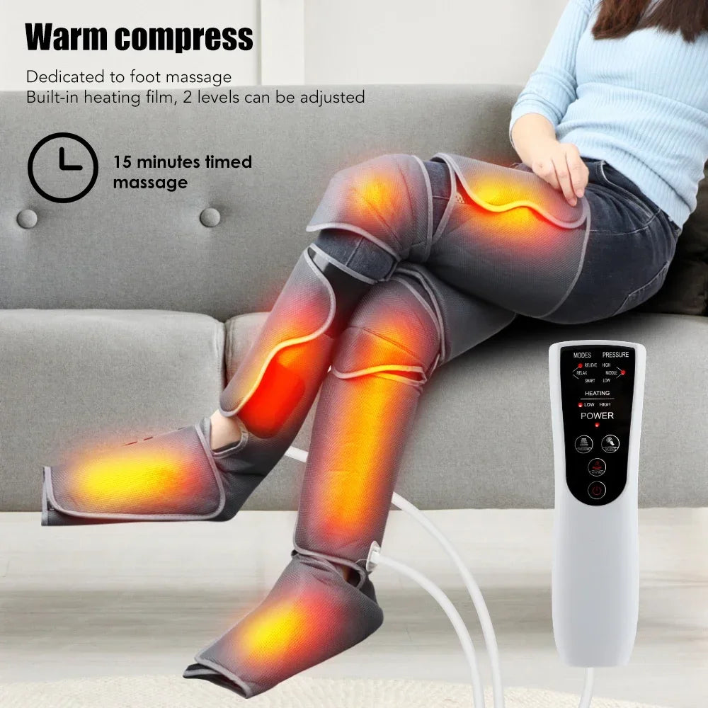 masseur électrique des pieds et mollets, pression d'air,  améliore la circulation sanguine