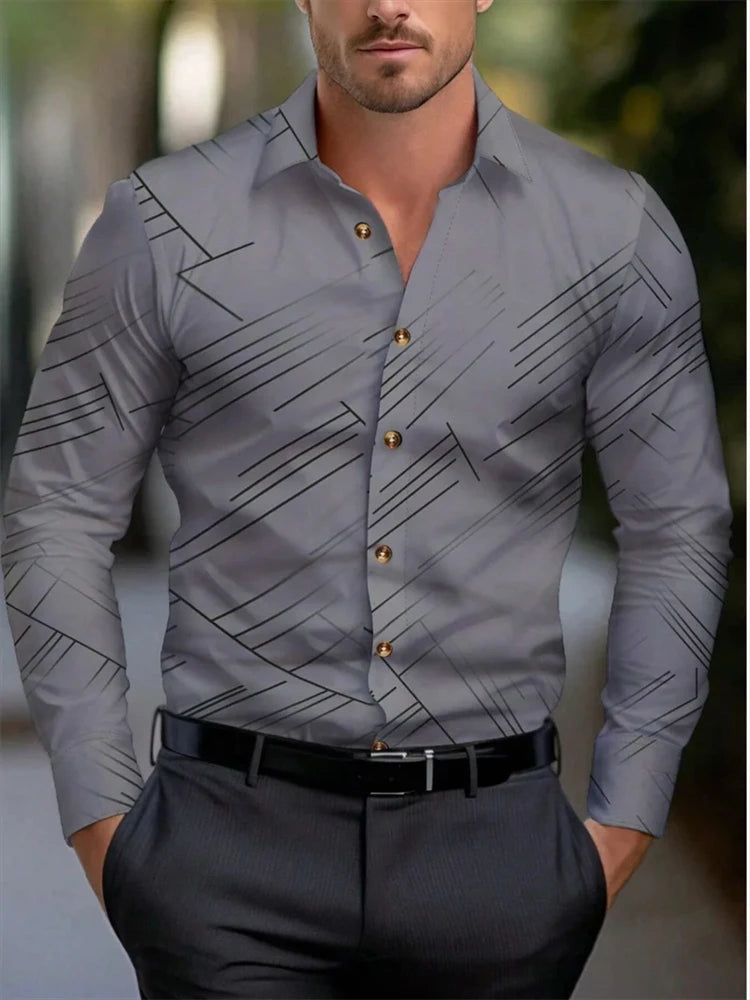 chemise à manches longues pour homme, vêtement surdimensionné pour affaires, décontracté, à la mode,