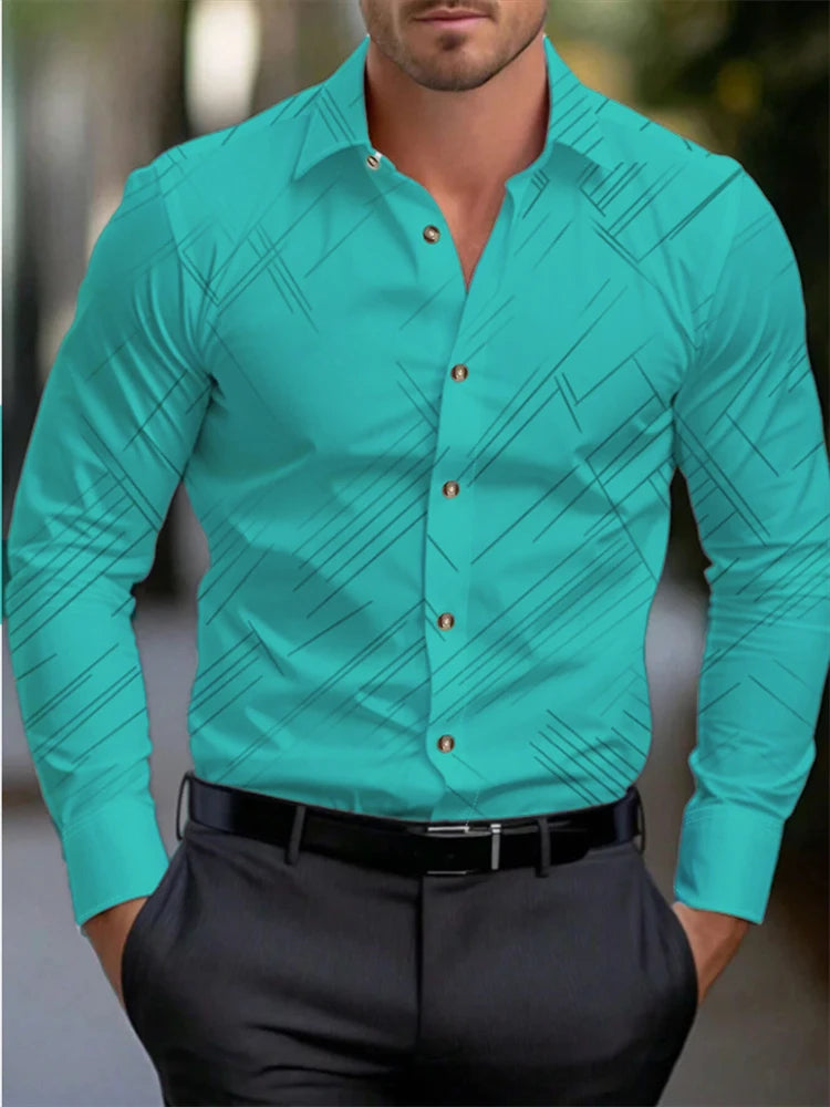 chemise à manches longues pour homme, vêtement surdimensionné pour affaires, décontracté, à la mode,
