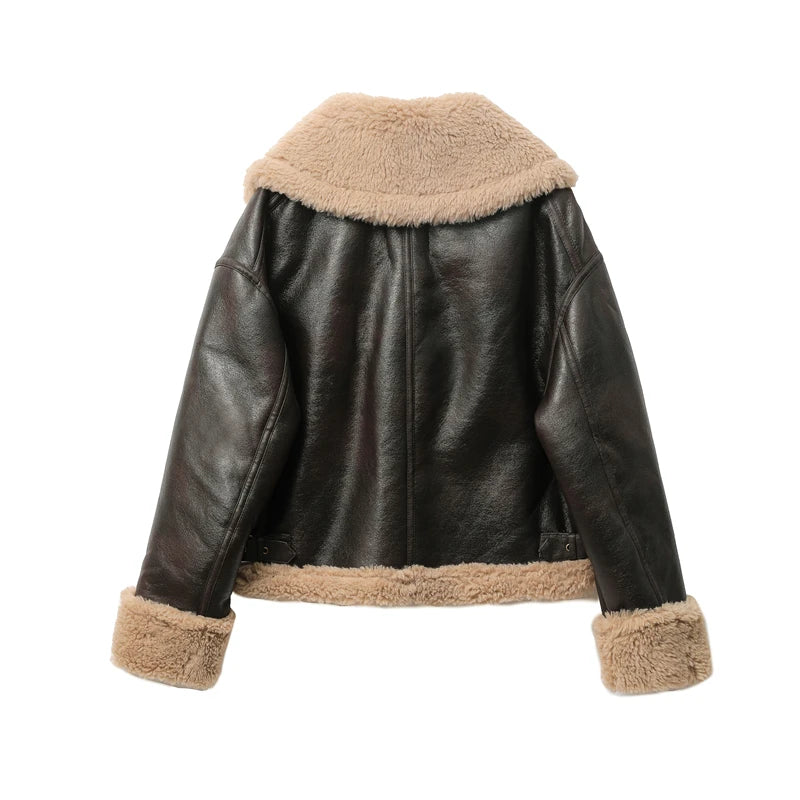 veste courte épaisse pour femme